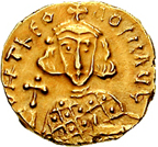 Archivo:Solidus Theodosius III (obverse)