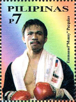 Archivo:Manny Pacquiao 2008 stamp of the Philippines 2