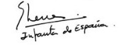 Firma de Elena de Borbón