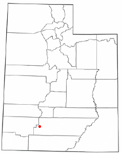 Localización de Panguitch, Utah