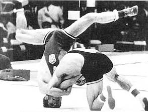 Simić vs Kormaník 1968 Olympics Georgian stamp crop.jpg