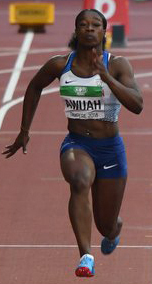100 metres women final Tampere 2018 Kristal Awuah (cropped).jpg