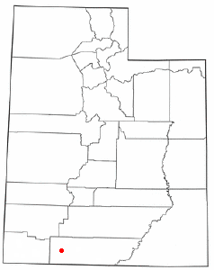 Localización de Orderville, Utah