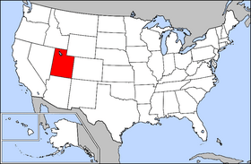 Archivo:Map of USA highlighting Utah