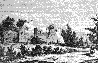 El Castillo de Noreña en un grabado del siglo XIX