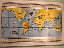 Archivo:Mural de azulejos ubicado en la entrada del Museo Naval del Rio de Janeiro. Representa las grandes navegaciones de fines del siglo XV e inicio del XVI, incluso la primera circunnavegacion de la tiertr