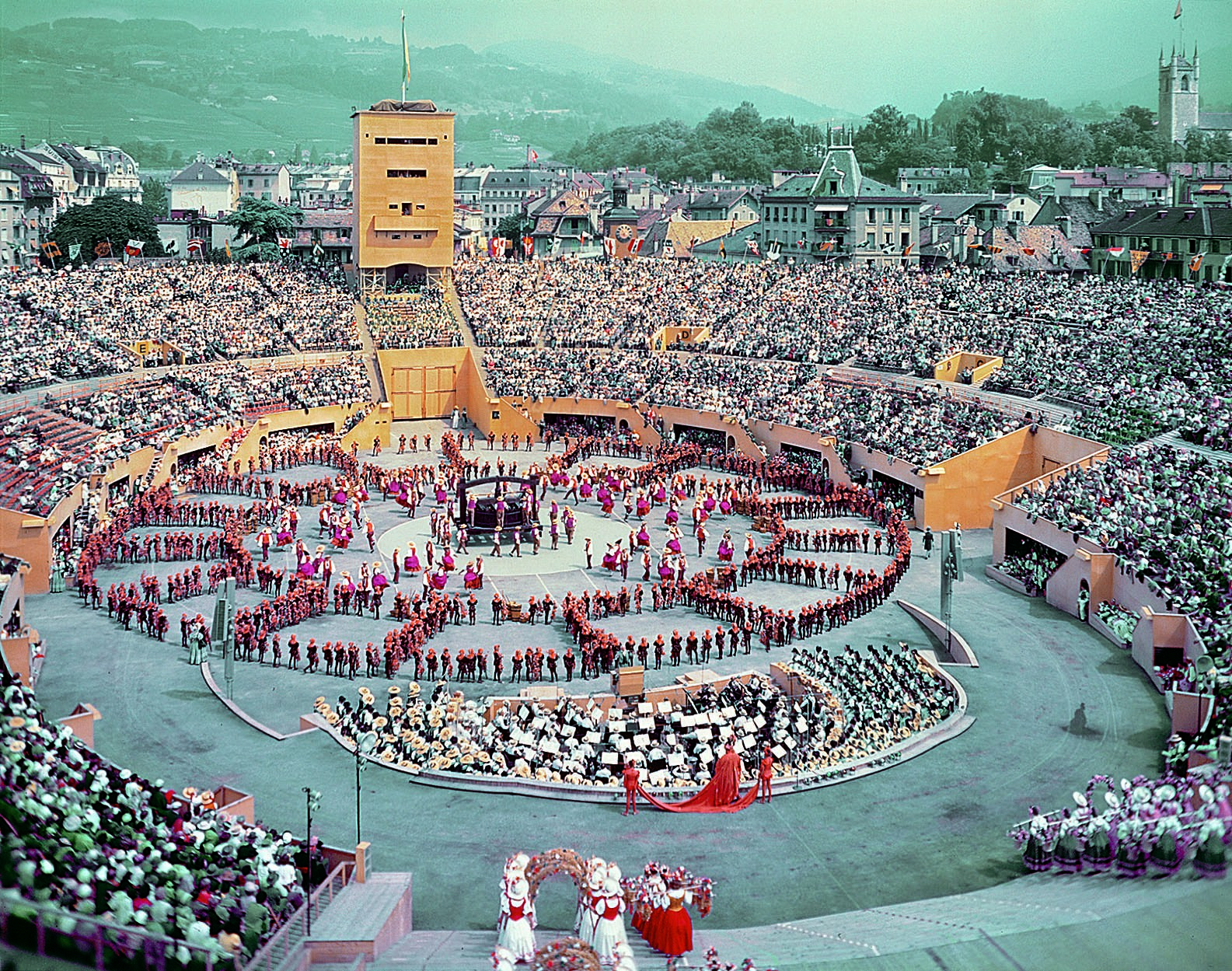 Fête des vignerons Vevey 1955, Arène.jpg