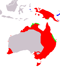 Área de distribución (en rojo)