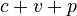 c+v+p