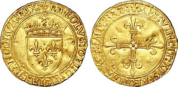 Écu d'or au soleil sous Charles VIII l'Affable
