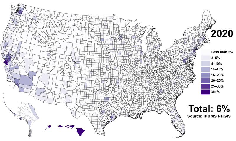 Asian Americans 2020 County