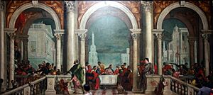Archivo:Banquet in the House of Levi by Paolo Veronese - Accademia - Venice 2016 (2)