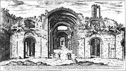 Archivo:Baths of Diocletian-Etienne Du Pérac mid 16th century