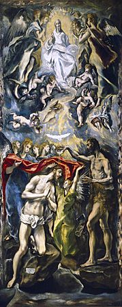 El bautismo de Cristo (El Greco, 1597)