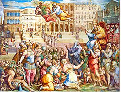 Archivo:Giorgio Vasar retour idéalisé de Grégoire XI à Rome