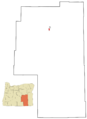 Harney County Oregon Incorporated and Unincorporated areas Hines Highlighted