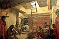 Kate T. Cory, Inside the Kiva, oil, 1905-1912, Waukegan Historical Society