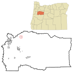 Linn County Oregon Incorporated and Unincorporated areas Scio Highlighted.svg