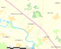 Map commune FR insee code 89390