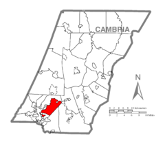 Map of Conemaugh Township, Cambria County, Pennsylvania Highlighted.png