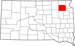 Map of South Dakota highlighting Day County.svg