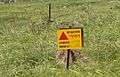 Minefield warning