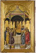 Niccolo di Buonaccorso. Presentation of the Virgin. 1380. Uffizi, Florence