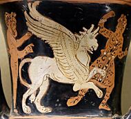 Archivo:Satyr griffin Arimaspus Louvre CA491