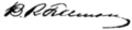 Signature of Benjamin Ryan Tillman