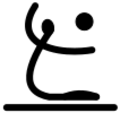 Sitting volleyball - Paralympic pictogram
