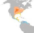 Spiza americana map