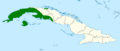 Teretistris fernandinae map