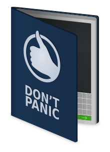 The Hitchhiker's Guide to the Galaxy, english.svg