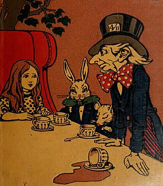"Alice's Adventures in Wonderland" by Lewis Carroll, 1907 book cover (cropped).jpg