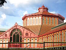 134 Mercat de Sant Antoni (Barcelona), façana del c. Comte Borrell
