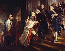 Adolph Menzel - Begegnung mit Kaiser Joseph II in Neiße 1769