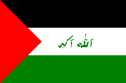 Archivo:Ba'th Resistance flag with Allahu Аkbar