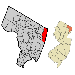 Bergen County New Jersey Incorporated and Unincorporated areas Alpine Highlighted.svg