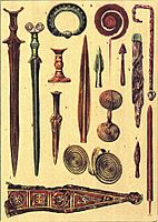 Bronze age weapons Romania