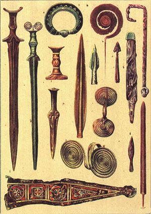 Archivo:Bronze age weapons Romania