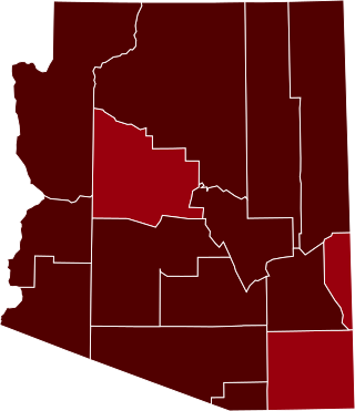 COVID-19 Prevalence in Arizona by county.svg