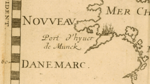 Archivo:Carte de Groenland (1647) - Isaac La Peyrère - 2 detail - Jens Munk's Winter Harbour