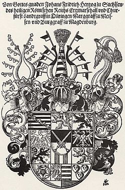 Archivo:Coat of Arms of John Frederick I, Elector of Saxony