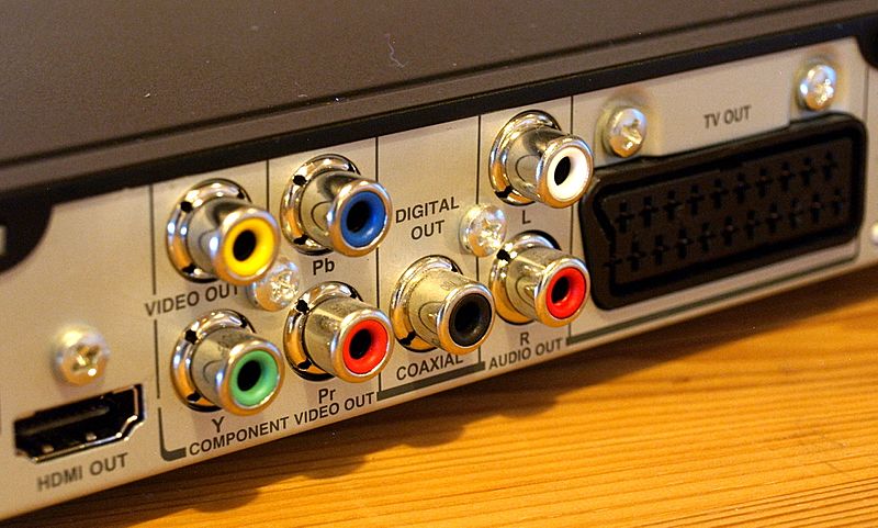 DVD player output