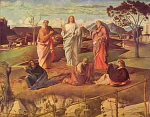 Archivo:Giovanni Bellini - Trasfigurazione di Cristo