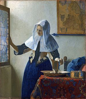 Archivo:Johannes Vermeer (Dutch, Delft 1632–1675 Delft) - Young Woman with a Water Pitcher - Google Art Project