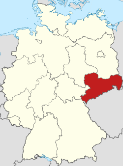 Locator map Saxony in Germany.svg