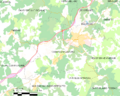Map commune FR insee code 19176