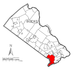 Map of Bensalem Township, Bucks County, Pennsylvania Highlighted.png