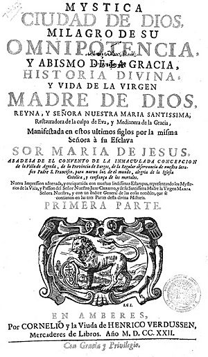 Archivo:Maria de Jesus de Agreda - frontispiece